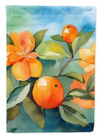 Florida Orange Blossom in Watercolor Garden Flag Mailbox Flag Decorative Yard Flag Banner Outside Patio Artwork Yard Flower Beds, Garden Size