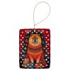 Chow Chow Holiday Christmas Porcelain Ornament Christmas Tree Hanging Decorations for Home Christmas Holiday, Rectangle, Gift, Multicolor