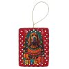 Bloodhound Holiday Christmas Porcelain Ornament Christmas Tree Hanging Decorations for Home Christmas Holiday, Rectangle, Gift, Multicolor