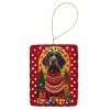 German Wirehaired Pointer Holiday Christmas Porcelain Ornament Christmas Tree Hanging Decorations for Home Christmas Holiday, Rectangle, Gift