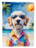Labradoodle Summer Beach Time Garden Flag Mailbox Flag Decorative Yard Flag Banner Outside Patio Artwork Yard Flower Beds, Garden Size, Multicolor