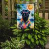 Black Labrador Retriever Summer Beach Time Garden Flag Mailbox Flag Decorative Yard Flag Banner Outside Patio Artwork Yard Flower Beds, Garden Size