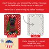 Black Cairn Terrier Holiday Christmas Porcelain Ornament Christmas Tree Hanging Decorations for Home Christmas Holiday, Rectangle, Gift, Multicolor