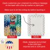 American English Coonhound Christmas Porcelain Ornament Christmas Tree Hanging Decorations for Home Christmas Holiday, Rectangle, Gift, Multicolor