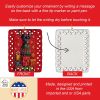 Miniature Pinscher Holiday Christmas Porcelain Ornament Christmas Tree Hanging Decorations for Home Christmas Holiday, Rectangle, Gift, Multicolor