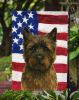 Brindle Cairn Terrier American Flag Garden Flag Mailbox Flag Decorative Yard Flag Banner Outside Patio Artwork Yard Flower Beds, Garden Size