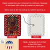 Field Spaniel Holiday Christmas Porcelain Ornament Christmas Tree Hanging Decorations for Home Christmas Holiday, Rectangle, Gift, Multicolor