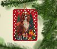 Cavalier Spaniel Holiday Christmas Porcelain Ornament Christmas Tree Hanging Decorations for Home Christmas Holiday, Rectangle, Gift, Multicolor