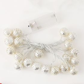 1pc; LED String Lights; Moroccan Hanging String Lights; Battery Operated Warm White Fairy Lights; For Indoor Decor; Home; Bedroom; Party; Wedding (size: 9.8ft/3m 10LEDs)